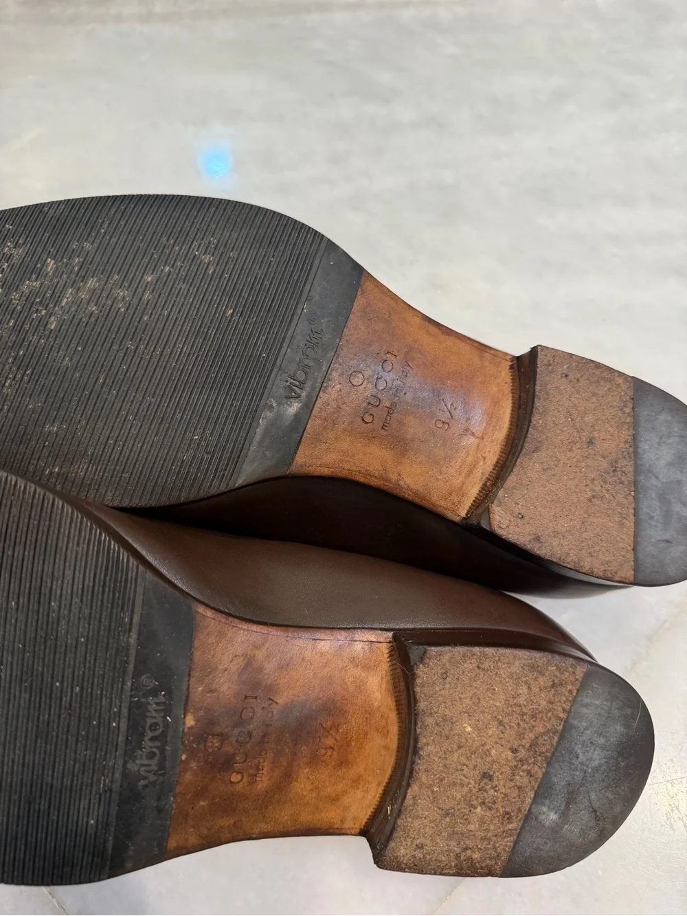 Gucci Dark Brown Leather Horsebit Loafers